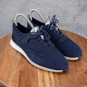 Cole Haan Øriginalgrand Women's Sneakers 6.5B Blue Wingtip Oxfords Shoes W11503